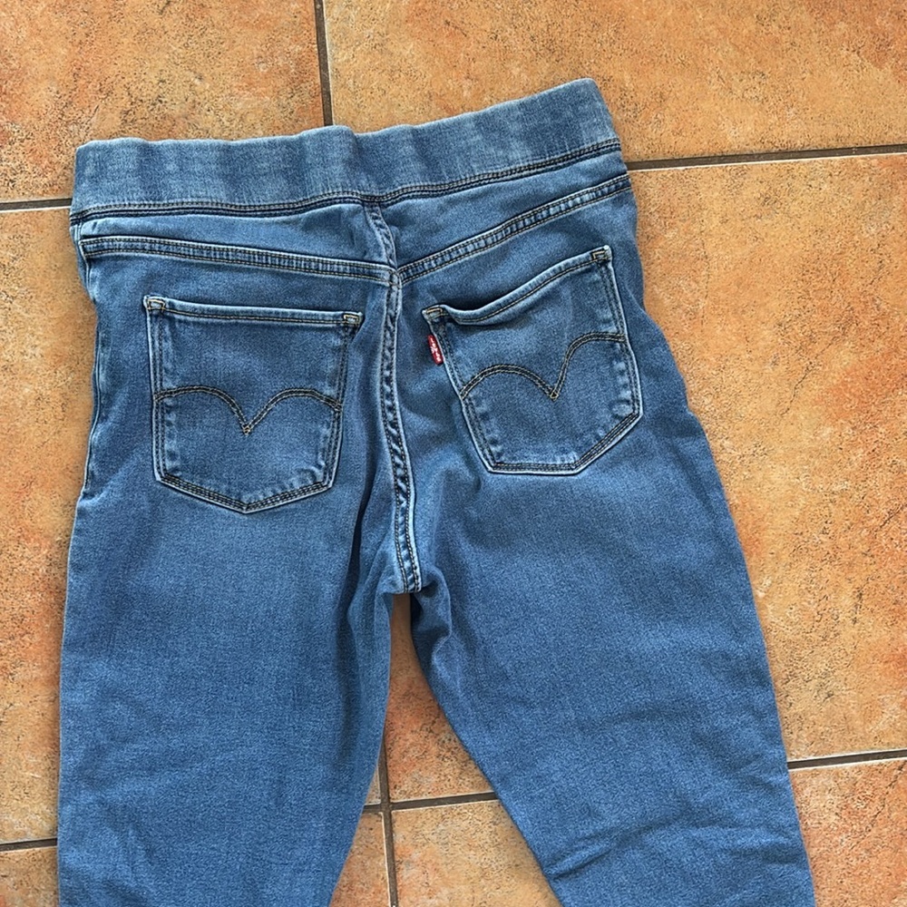 Levi’s Maternity Pull on Elastic Waist Denim Jeans Size 28x30